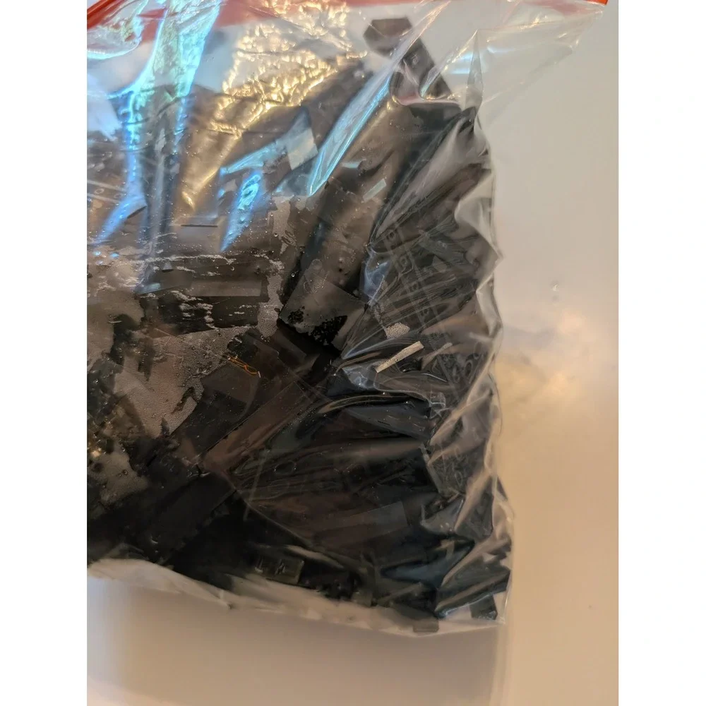 LEGO Bulk Bricks Pieces Unisex 2lbs Black Mixed Lot Creative Building Parts